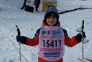 Один из победителей соревнований пятилетний Ярослав Грушкин