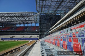 На фото строящийся стадион "ЦСКА"