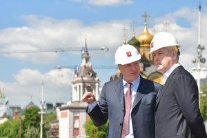 Мэр Москвы Сергей Собянин посетил парк "Зарядье" 