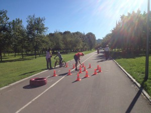 Одна из 5 площадок двухкилометровой трассы