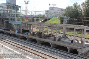 Работы на платформе (станция Севастопольский проспект)