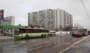 Автобус в районе Зябликово