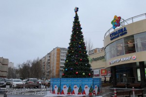 Новогодняя елка в районе Зябликово
