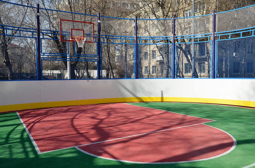 Сотрудники школы №1569 ‭«Созвездие» провели баскетбольный мастер-класс. Фото: Анна Быкова, «Вечерняя Москва»