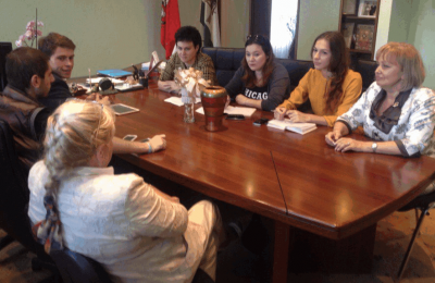 Глава управы района Зябликово Елена Хромова встретилась с представителями районной Молодежной палаты
