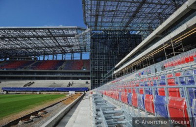 На фото строящийся стадион "ЦСКА"