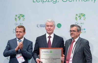 Мэр столица Сергей Собянин получил награду за развитие транспортной инфраструктуры в Москве