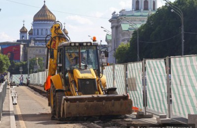 В Москве продолжается благоустройства центральных улиц