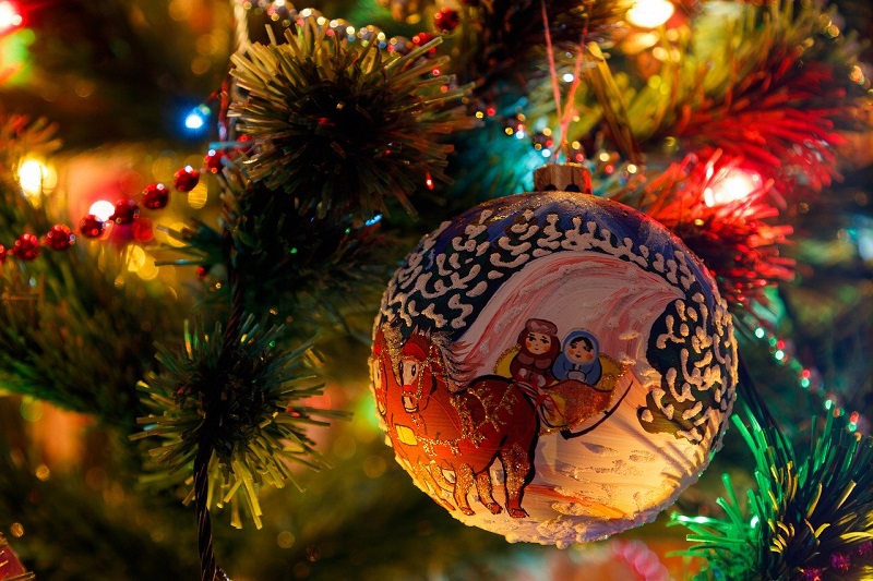 Шарик, елка, Новый год, пиксибей, 1312