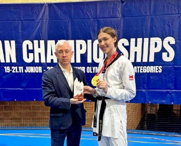 Воспитанница МКСШОР «Юг» победила на Чемпионате Европы по тхэквондо по олимпийским весовым категориям. Фото: официальная страница Московской комплексной спортивной школы олимпийского резерва «Юг» в социальных сетях